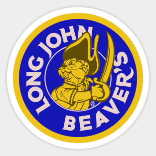 Long John Beaver's Sticker